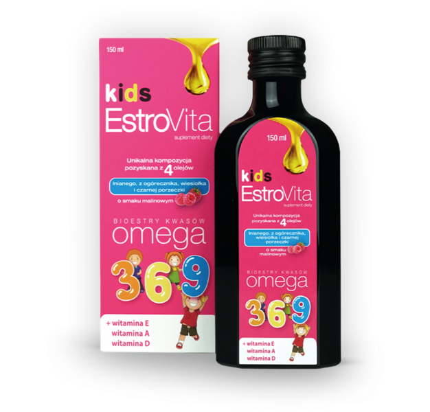 EstroVita Kids płynna Omega 3-6-9, 150 ml