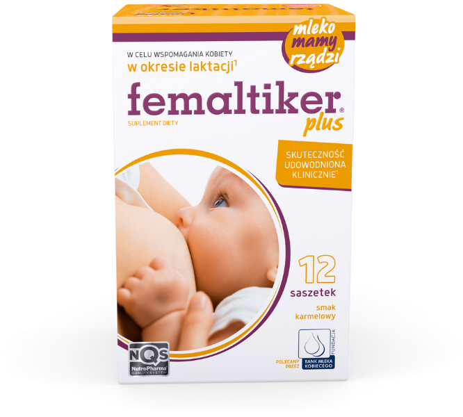 Femaltiker Plus, smak karmelowy, saszetki, 12 sasz.