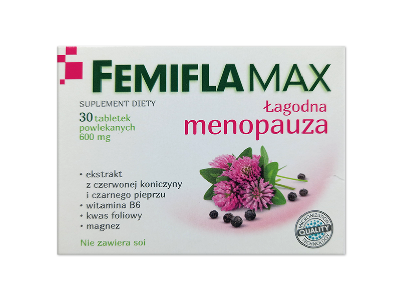Femiflamax łagodna menopauza, tabletki, 60 tabl.