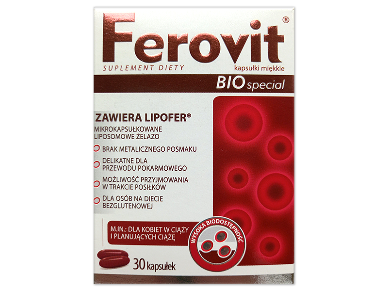 Ferovit Bio Special, kapsułki miękkie, 30 kaps.