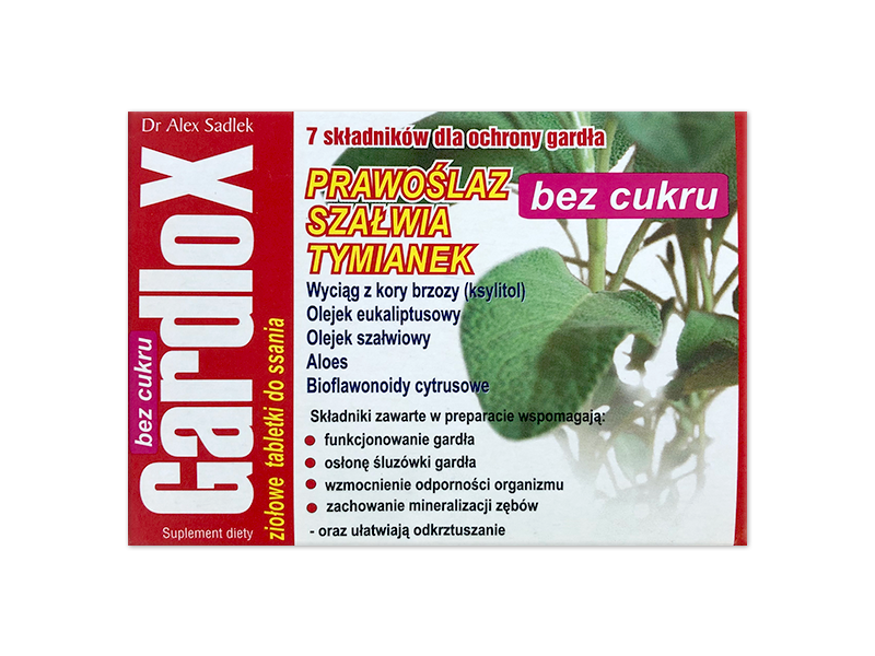 Gardlox z witaminą C, pastylki do ssania, 16 szt.