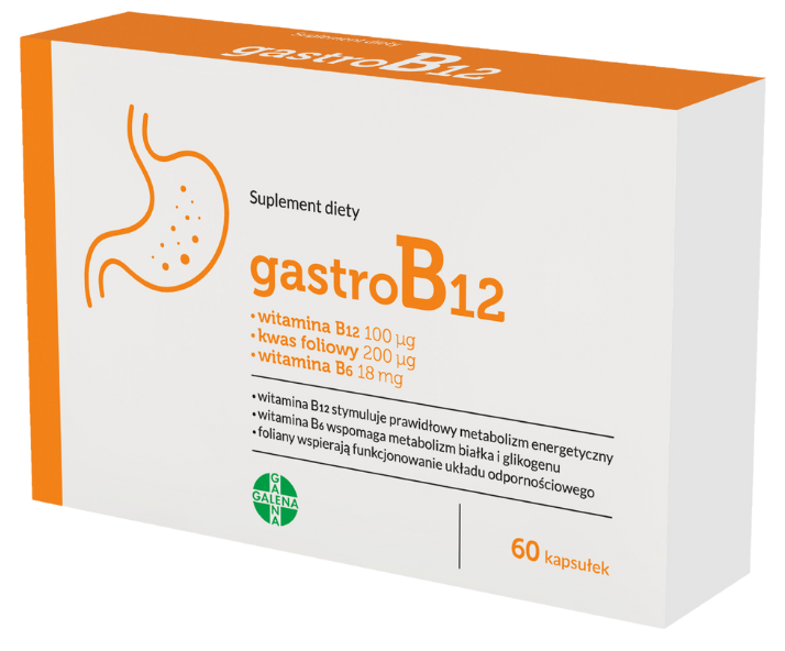 GALENA gastroB12, kapsułki, 60 kaps.