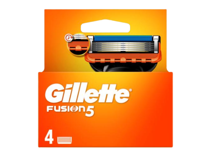 Gillette Fusion5 ostrza wymienne do maszynki do golenia dla mężczyzn, wymienne wkłady, 4 szt.