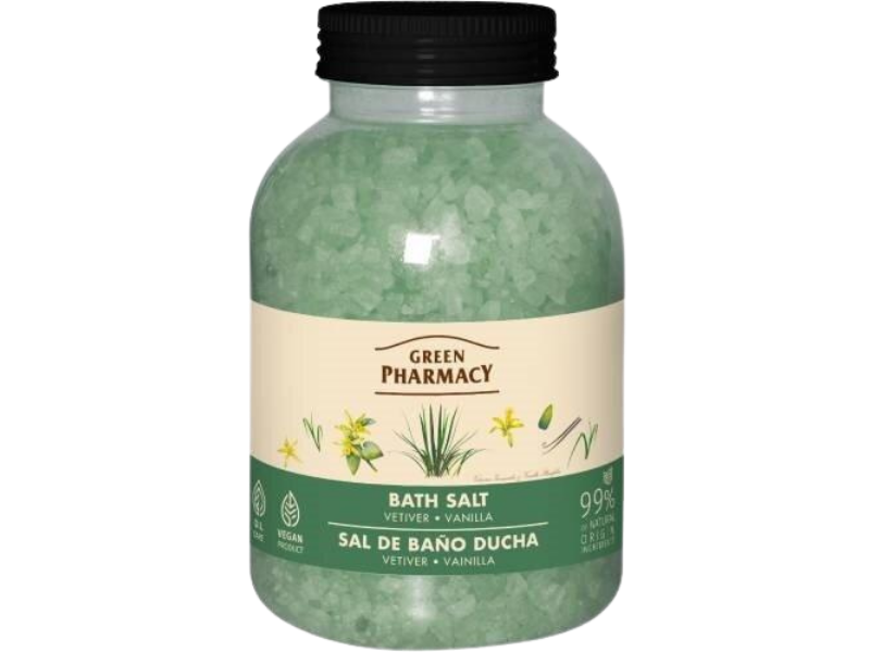 Green Pharmacy wetyweria i wanilia, sól lecznicza, 1000 g