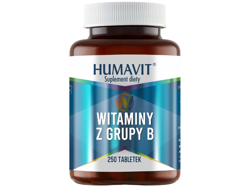 HUMAVUT N witaminy z grupy B, tabletki, 250 tabl.