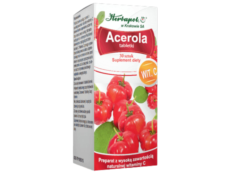 Herbapol Kraków Acerola, tabletki, 30 tabl.