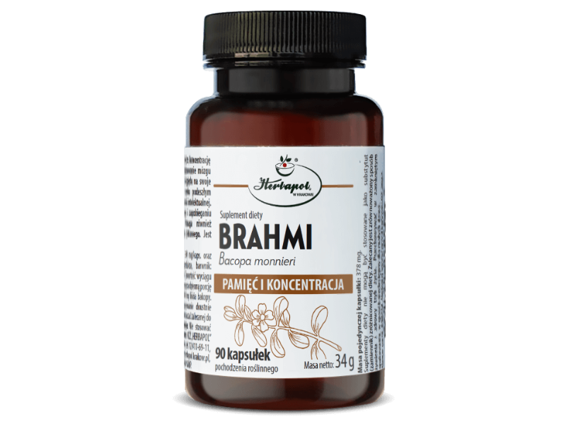 Herbapol Kraków Brahmi (Bacopa), kapsułki, 90 kaps.