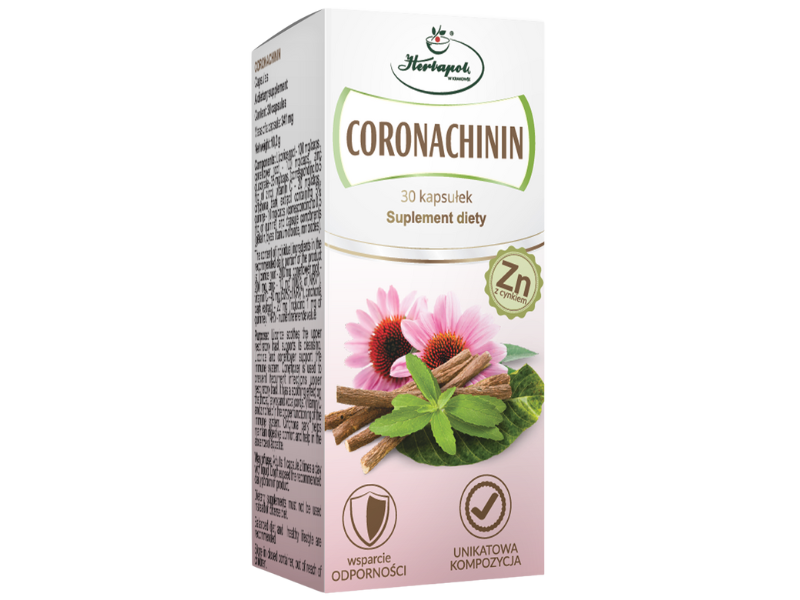 Herbapol Kraków Coronachinin, kapsułki, 30 kaps.