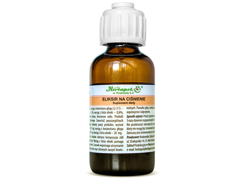 Herbapol Kraków eliksir na ciśnienie, krople, 35 ml