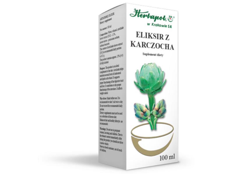 Herbapol Kraków eliksir z karczocha, płyn doustny, 100 ml