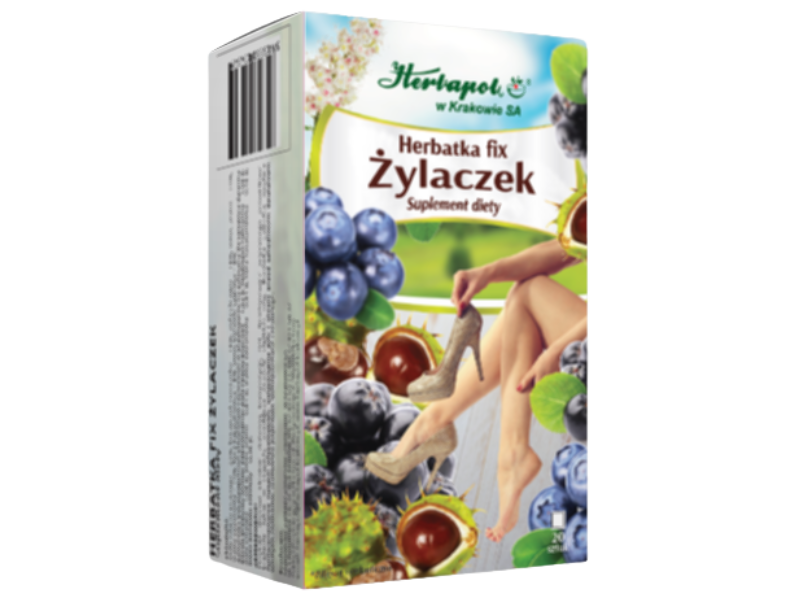 Herbapol Kraków Herbatka Fix Żylaczek, zioła do zaparzania, 20 szt.