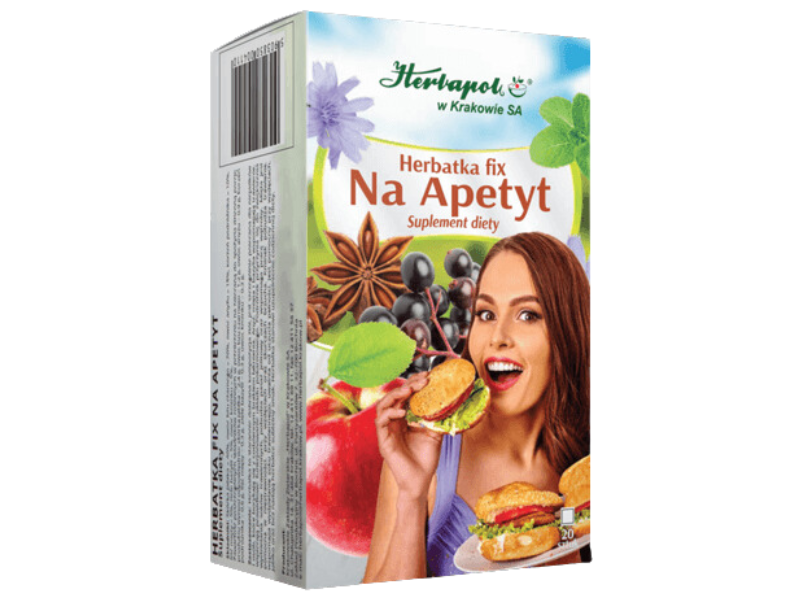 Herbapol Kraków Herbatka Fix na apetyt, zioła do zaparzania, 20 saszetek