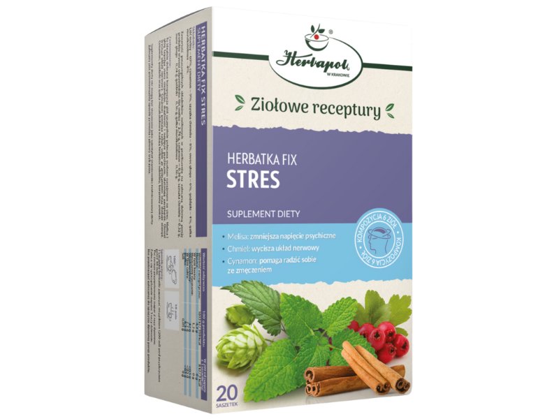 Herbapol Kraków Herbatka Fix stres, zioła do zaparzania, 20 szt.