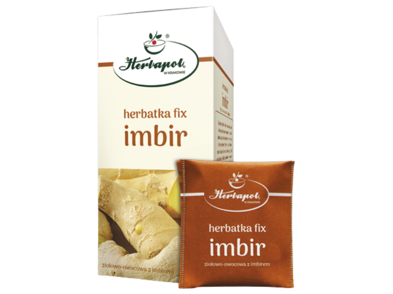 Herbapol Kraków herbatka fix imbir, herbata w saszetkach, 20 szt.