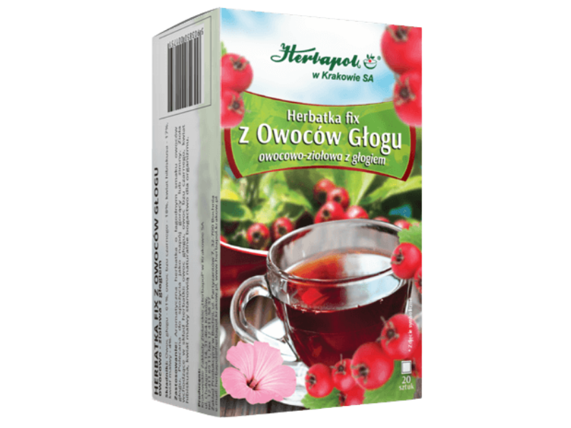 Herbapol Kraków herbatka fix z owoców głogu, saszetki, 20 sasz.