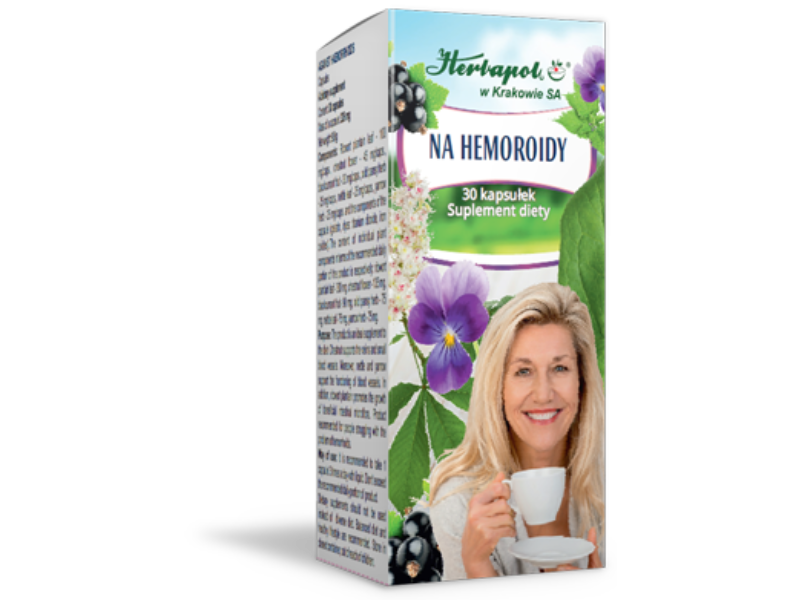 Herbapol Kraków na hemoroidy, kapsułki, 30 kaps.