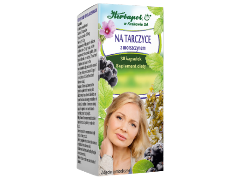 Herbapol Kraków na tarczycę z morszczynem, kapsułki, 30 kaps.