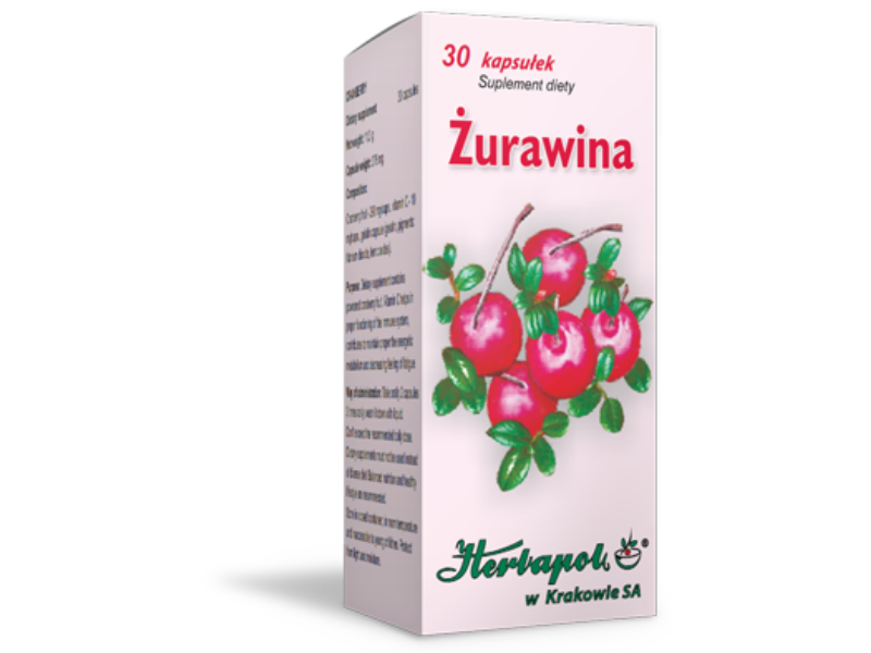 Herbapol Kraków Żurawina, kapsułki, kaps.