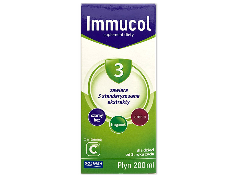 SOLINEA IMMUCOL 3+, syrop, 200 ml
