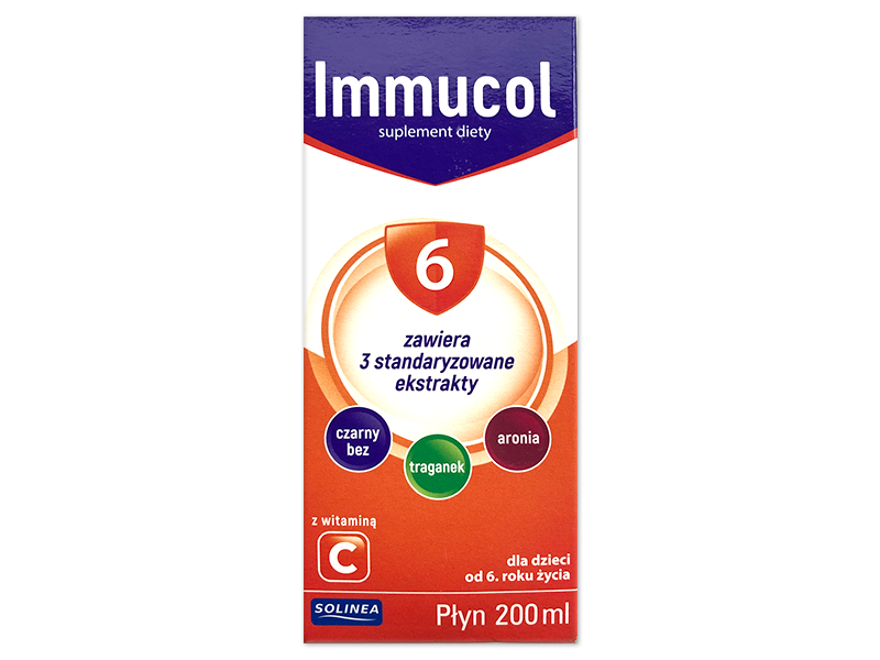 SOLINEA IMMUCOL 6+, syrop, 200 ml
