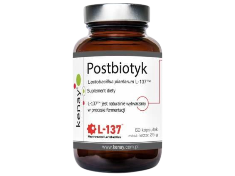 Kenay Postbiotyk Lactobacillus plantarum L-137, kapsułki, 60 kaps.