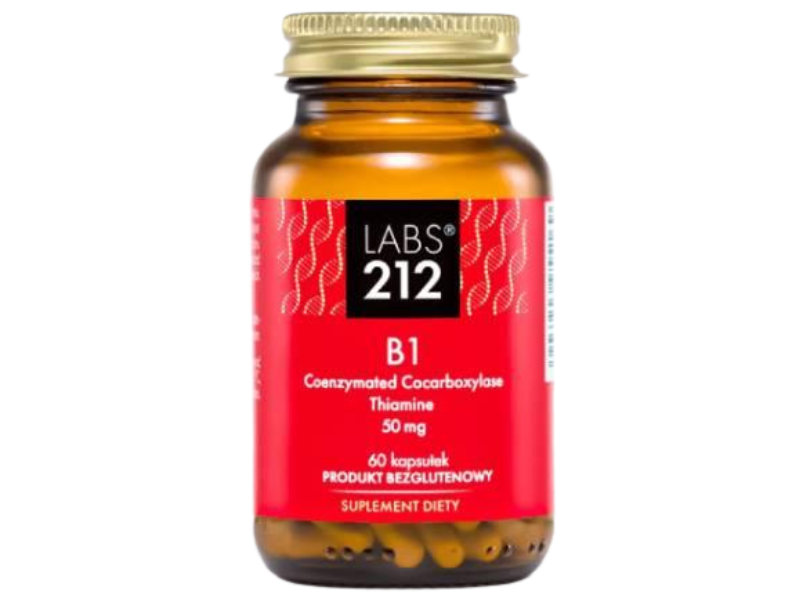 LABS212 Witamina B1 Kokarboksylaza z Tiaminą, kapsułki, 50 mg, 60 kaps.
