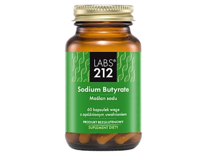 Labs212 Maślan Sodu, kapsułki, 250 mg, 60 kaps.
