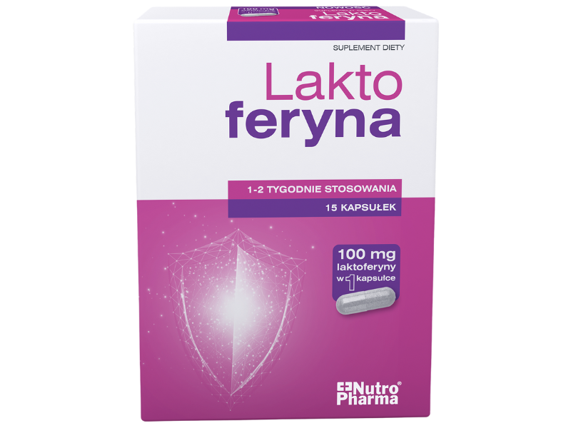 NutroPharma Laktoferyna, kapsułki, 100 mg, 15 kaps.