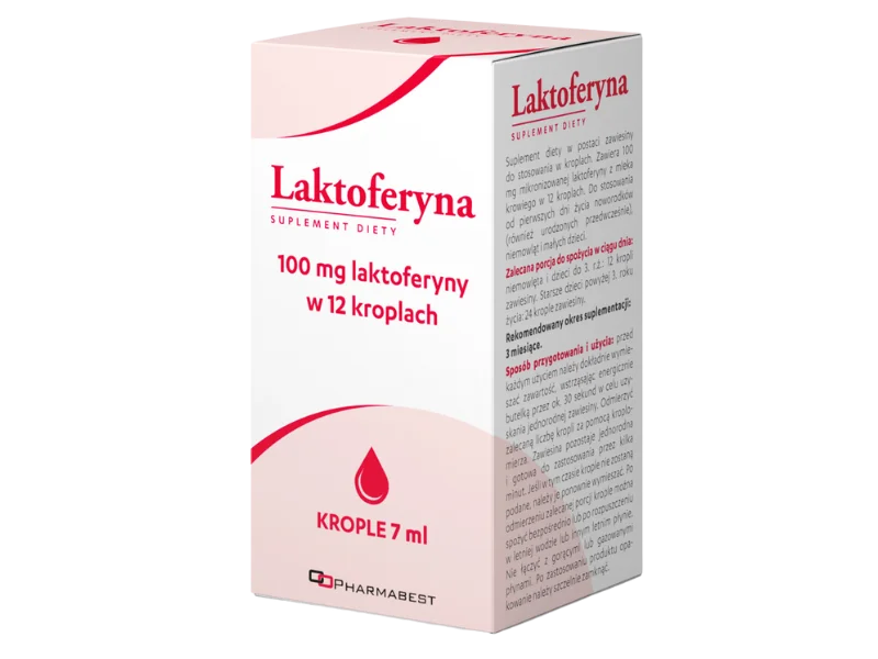 Laktoferyna Pharmabest, krople, 7 ml