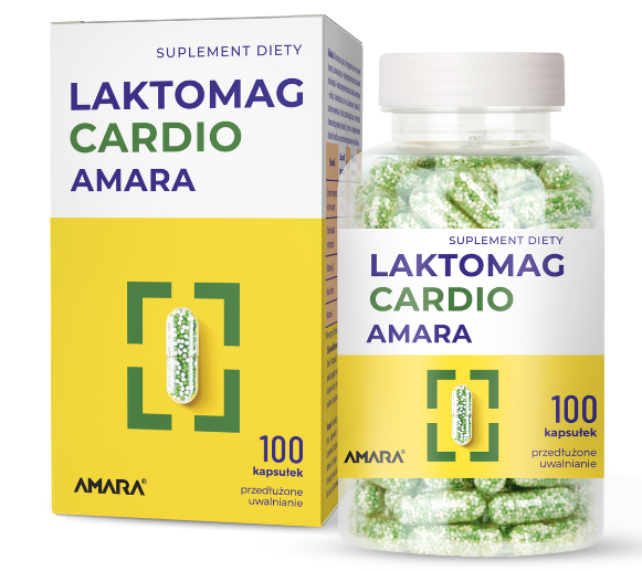 Laktomag cardio, kapsułki o przedłużonym uwalnianiu, 100 kaps.