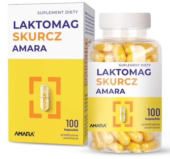 Laktomag skurcz, kapsułki o przedłużonym uwalnianiu, 100 kaps.