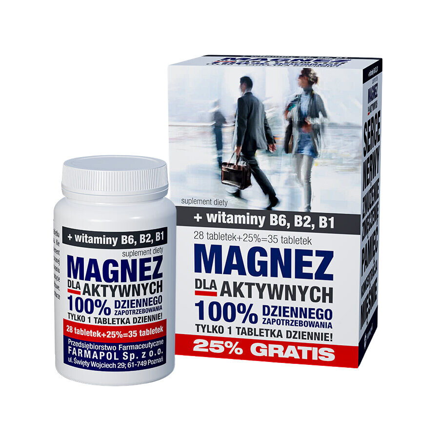 Magnez dla aktywnych, tabletki, 35 tabl.