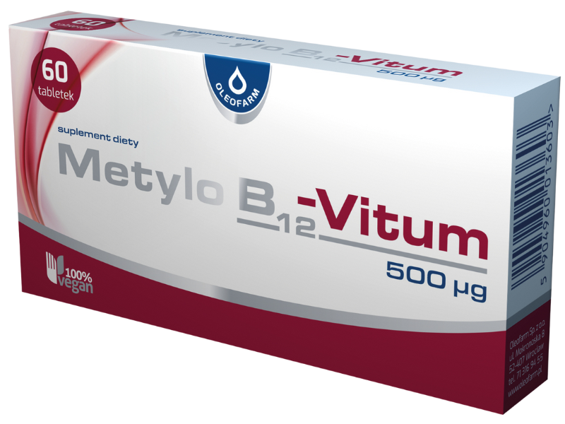 Metylo B12-Vitum, tabletki, 700 µg, 60 tabl.