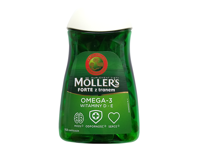 Moller’s Forte z tranem, kapsułki, 112 kaps.