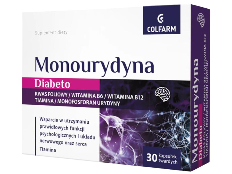 Colfarm Monourydyna Diabeto, kapsułki, 30 kaps.