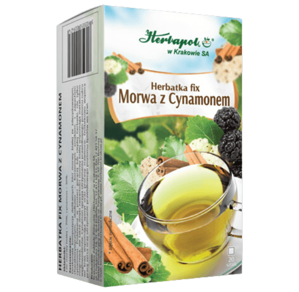 HERBAPOL Herbatka Fix morwa z cynamonem, saszetki, 20 sasz.
