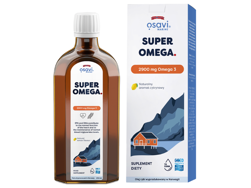 Osavi Omega Omega-3, smak cytrynowy, płyn, 250 ml