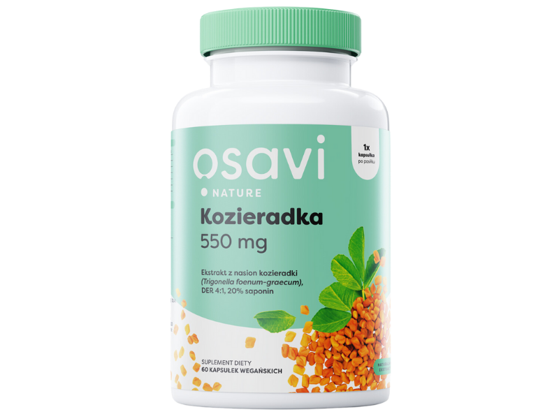 OSAVI Nature kozieradka, kapsułki, 550 mg, 120 kaps.