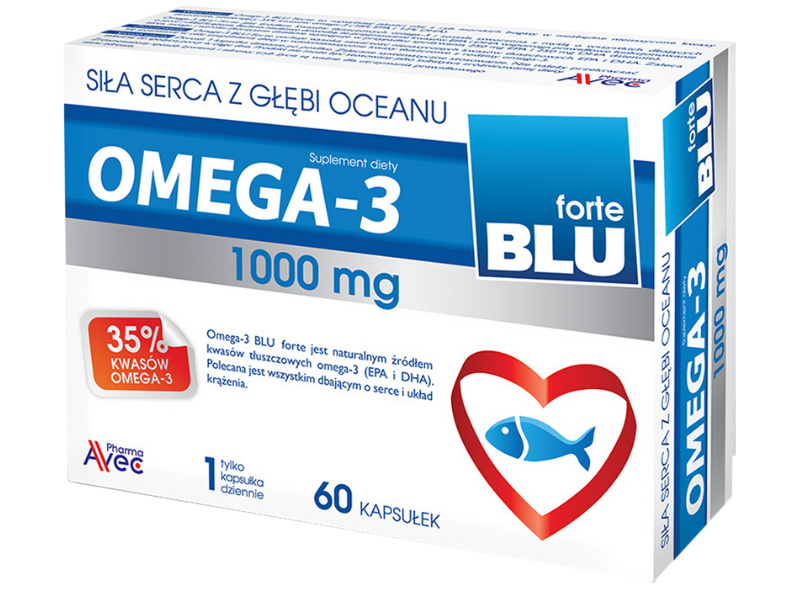 Omega 3 Blu Forte, kapsułki, 60 kaps.