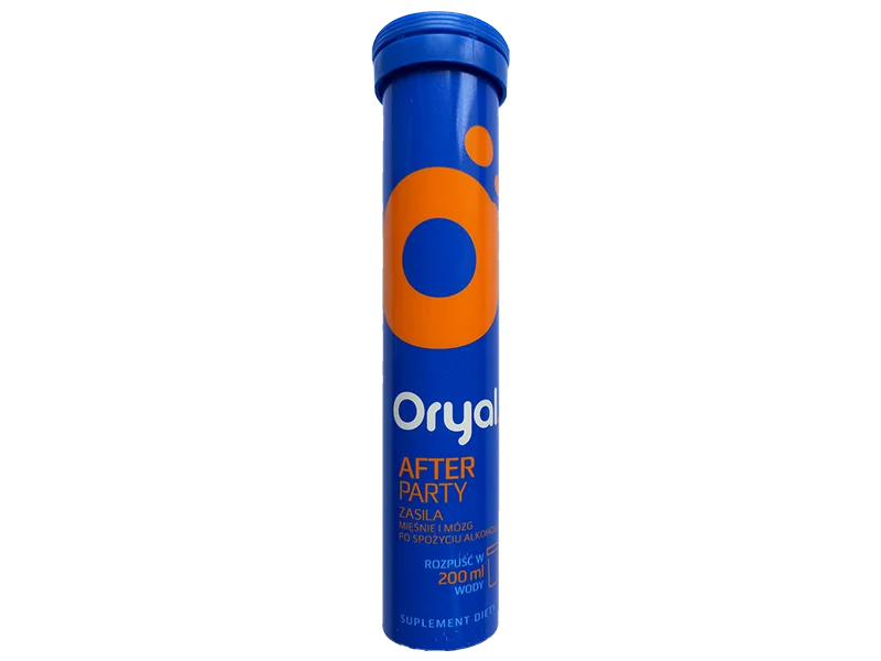 Oryal After Party, tabletki musujące, 18 tabl.