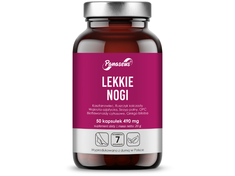 Panaseus Lekkie nogi, kapsułki, 50 kaps.