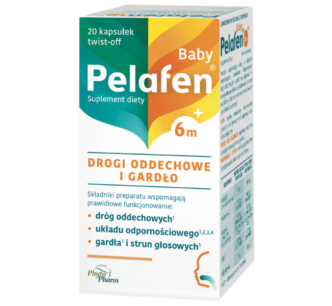Phytopharm Pelafen Baby 6M+, kapsułki twist-off, 20 kaps.