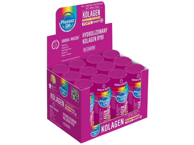 Plusssz Up Kolagen Beauty Blossom, płyn, 12 but.