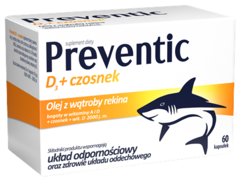 Preventic D3, kapsułki, 60 kaps.