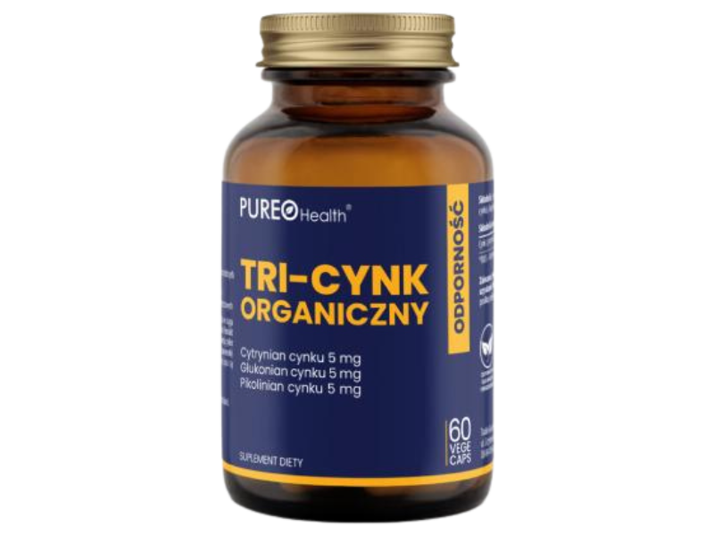 Pureo Health Tri-cynk, kapsułki, 15 mg, 60 kaps.