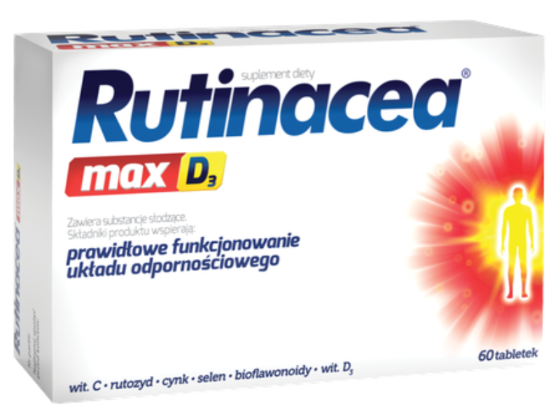Rutinacea Max D3, tabletki, 60 tabl.
