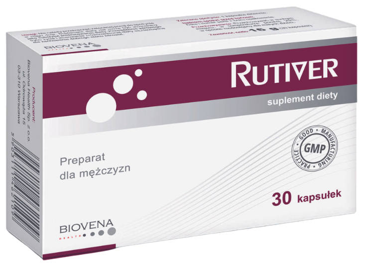 Biovena Rutiver preparat dla mężczyzn, kapsułki, 30 kaps.