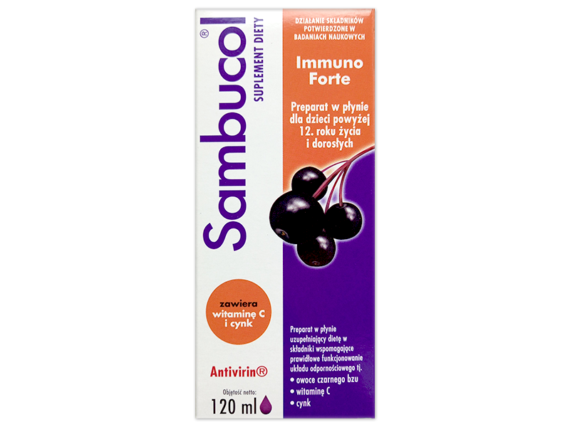 Sambucol Immuno Forte, syrop, 120 ml