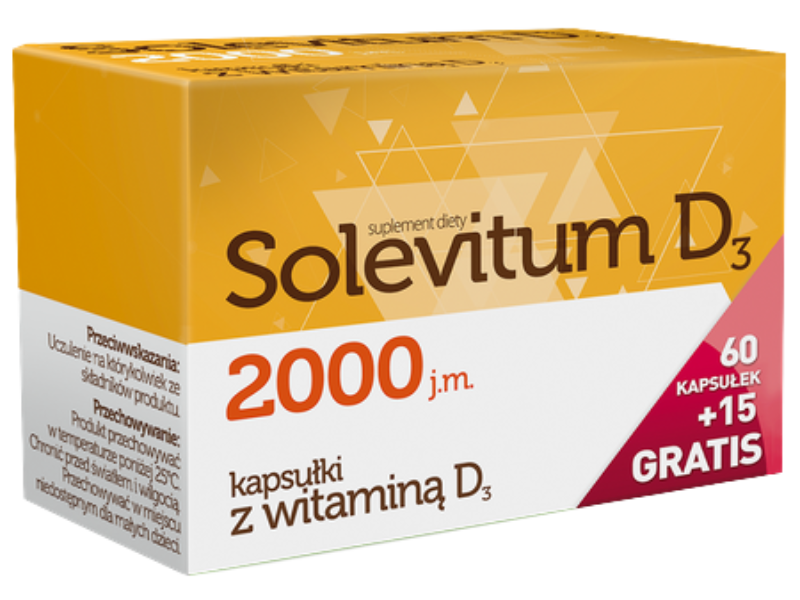 Solevitum D3, kapsułki, 2000 j.m., 75 szt.
