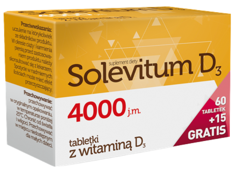 Solevitum D3, tabletki, 4000 j.m., 60 tabl.